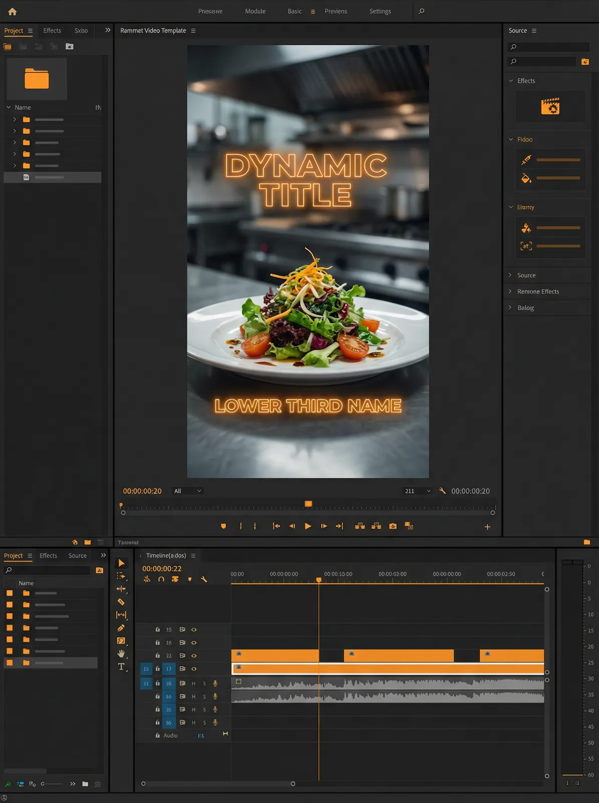 51视频 美食短视频拍摄与剪辑模板