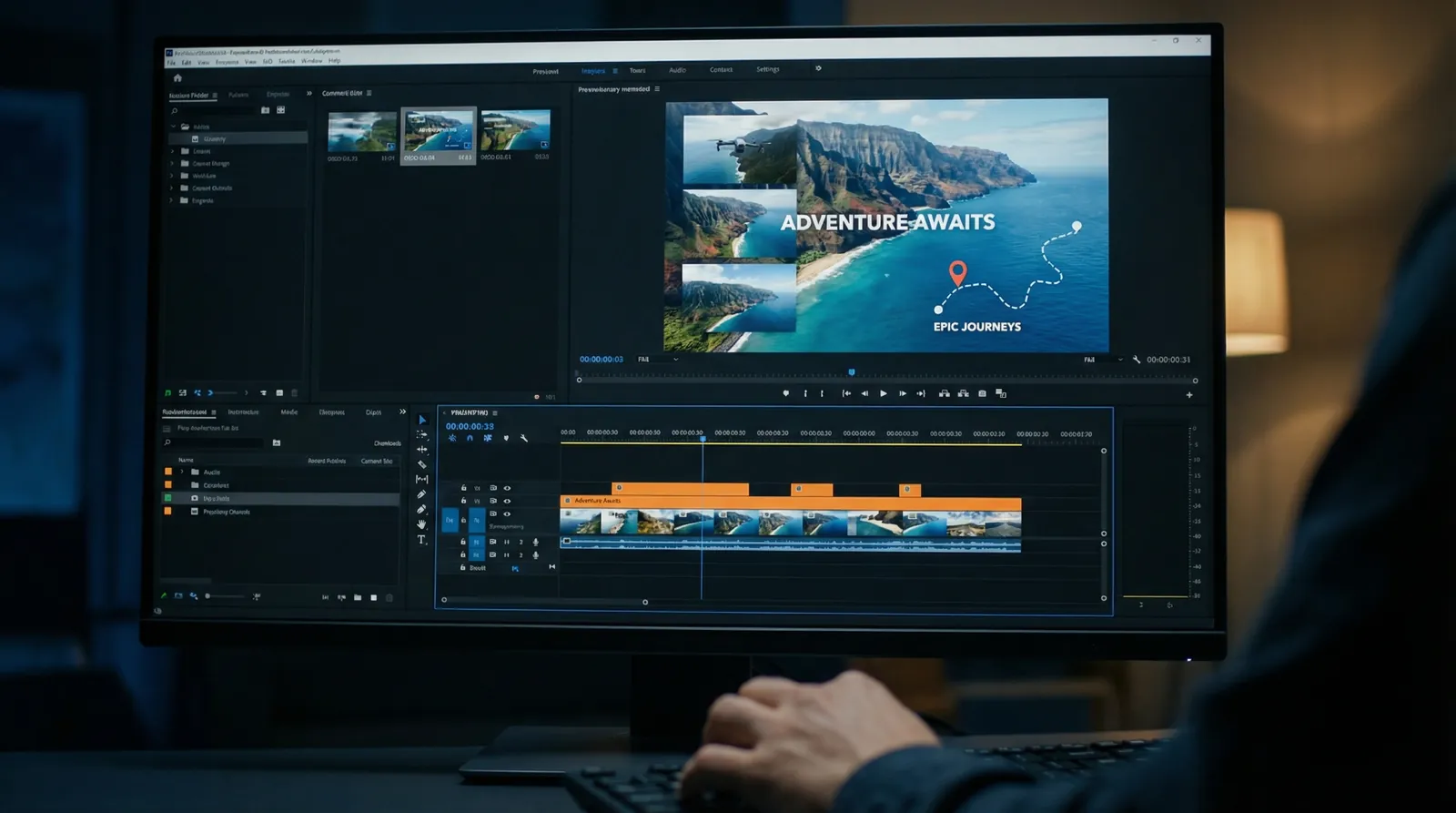 51视频 旅行Vlog航拍模板