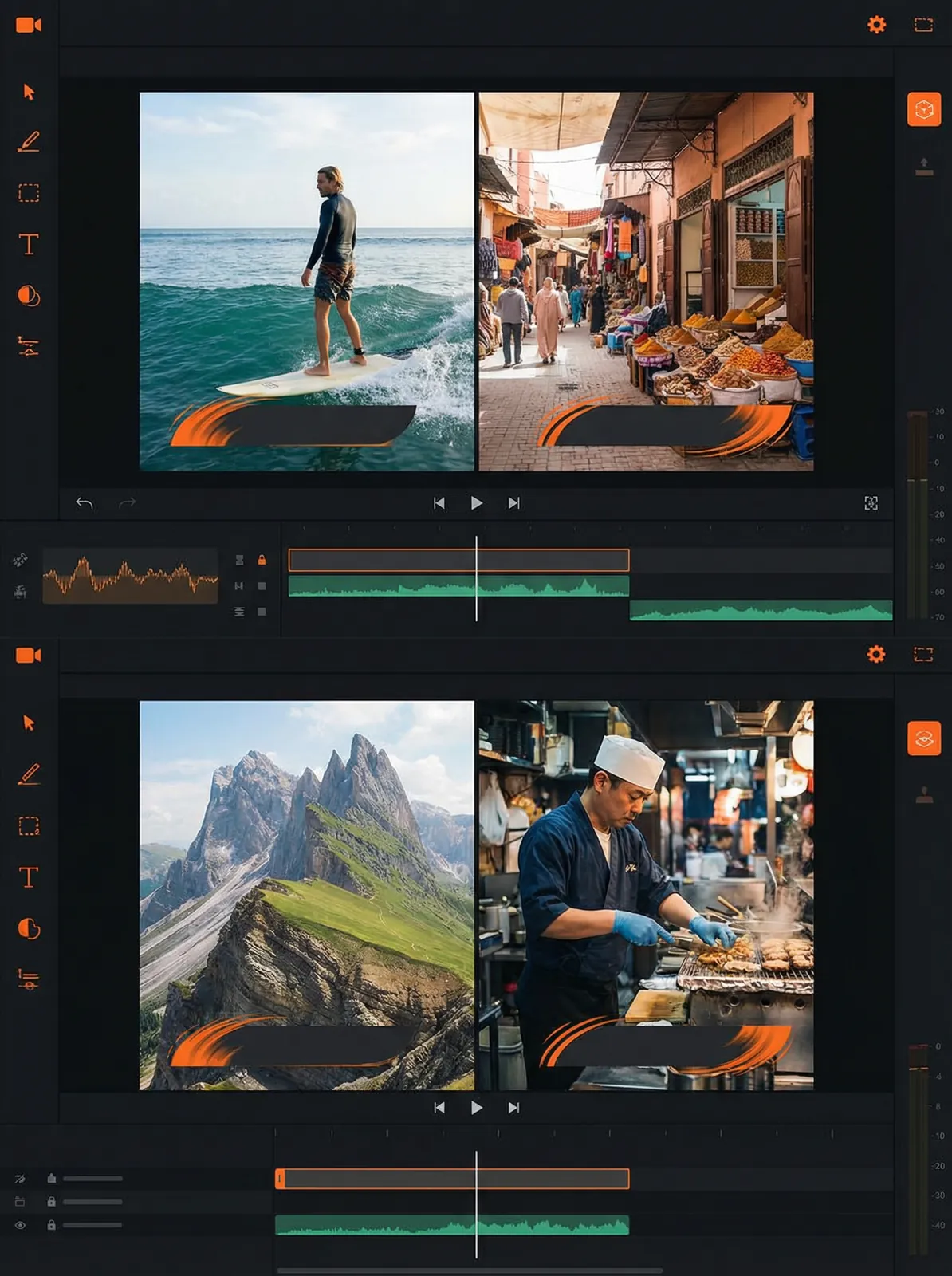 51视频 Vlog开场模板设计